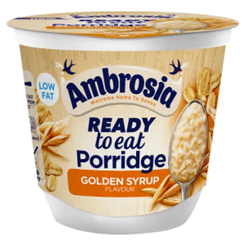 Ambrosia Ready to Eat Porridge Golden Syrup Flavour 210g