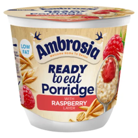 Ambrosia Ready to Eat Porridge with Raspberry Layer 210g