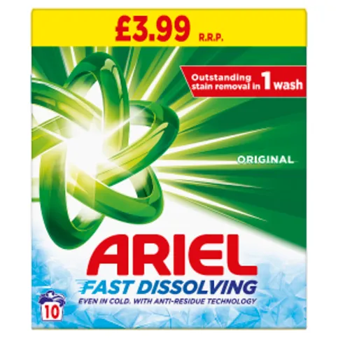 Ariel Fast Dissolving Washing Powder 600g, 10 Washes, Original