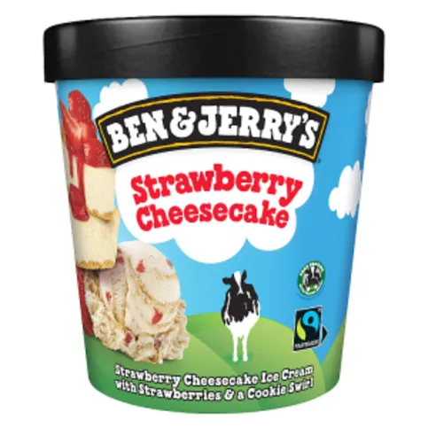Ben & Jerry's Strawberry Cheesecake Ice Cream 465ml