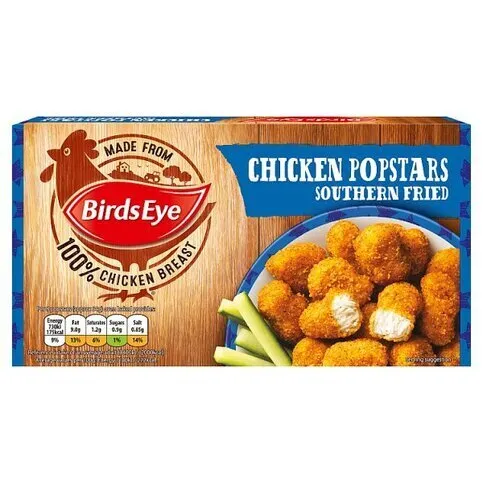 Birds Eye Chicken Popstars Southern Fried 150g