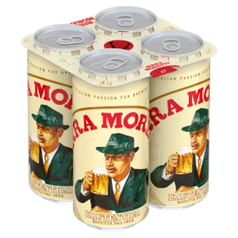 Birra Moretti Lager Beer 4 x 440ml Cans