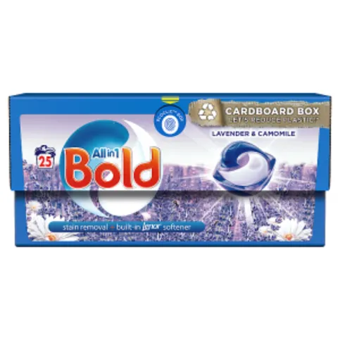 Bold All-in-1 PODS® Washing Liquid Capsules 25 Washes, Lavender & Camomile