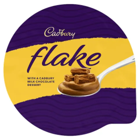 Cadbury Flake with a Cadbury Milk Chocolate Dessert 75g