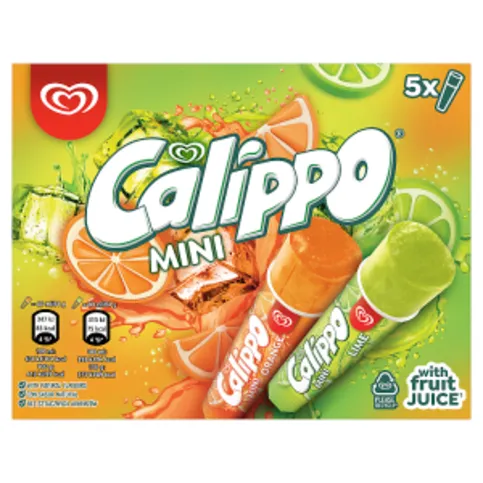 Calippo Mini Orange and Lime 5 x 400ml