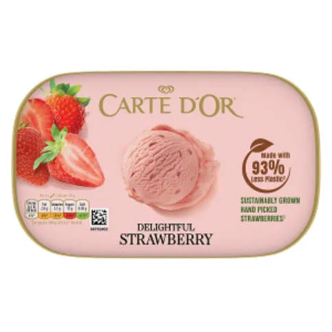 Carte D'or Delightful Strawberry Ice Cream Dessert 900ml