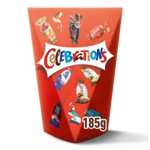 Celebrations Milk Chocolate Selection Box of Mini Chocolate & Biscuit Bars 185g