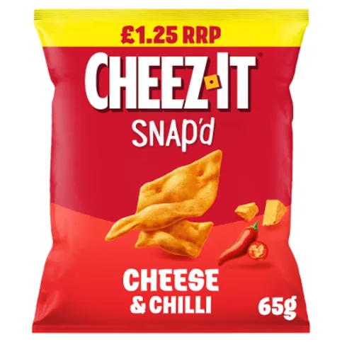 Cheez-It Snap'd Cheese & Chilli Baked Snacks 65g