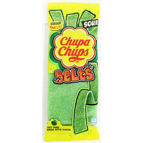 Chupa Chup Apple Sour Belts 90g
