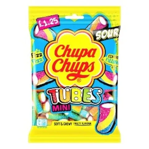 Chupa Chups Mini Sour Tubes 120g