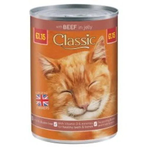 Classic Cat With Beef In Jelly 400g