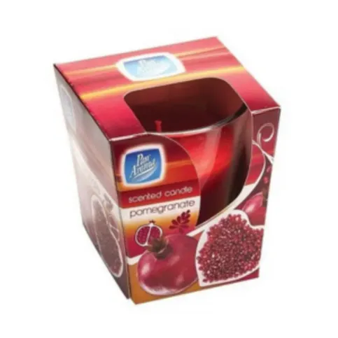 Colour Glass Candle Pomegranate