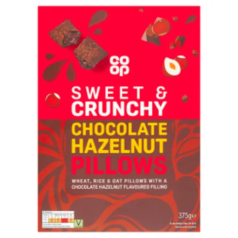 Co-op Chocolate Hazelnut Pillows 375g