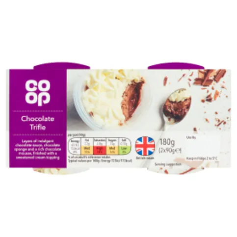 Co-op Chocolate Trifle 2 x 90g (180g)