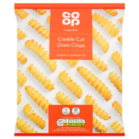 Co-op Crinkle Cut Oven Chips 750g