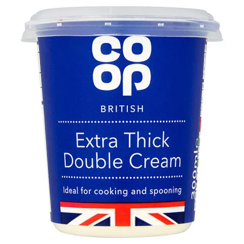 Co-op British Extra Thick Double Cream 300ml