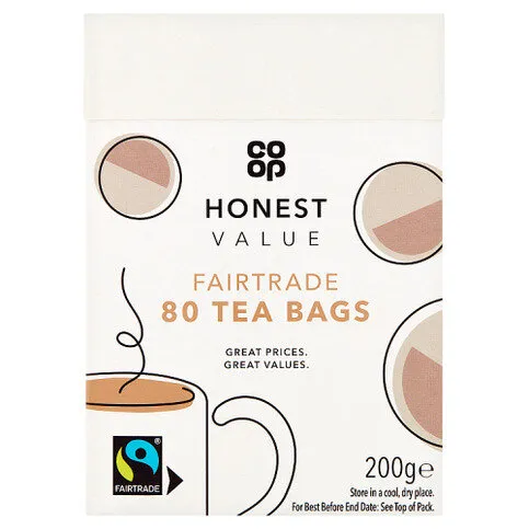 Co-op Honest Value Fairtrade 80 Tea Bags 200g