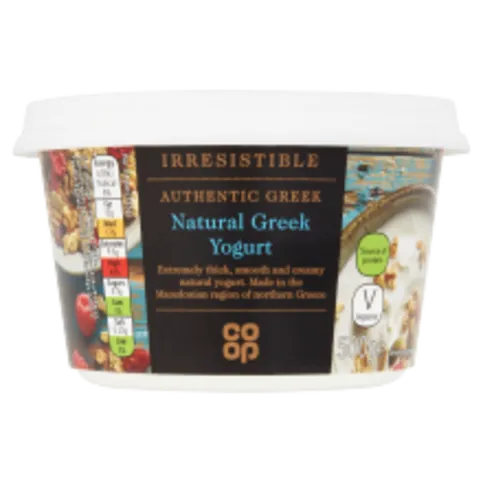 Co Op Irresistible Natural Greek Yogurt 500g