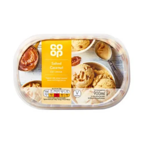 Co-op Salted Caramel Ice Cream 900ml
