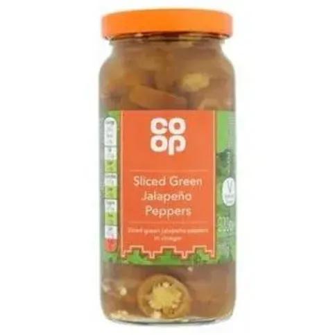 Co-op Sliced Green Jalapeno Peppers 225g