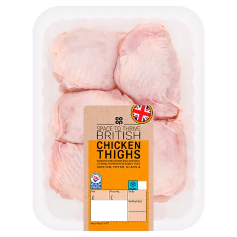 Co-op Space to Thrive British Chicken Thighs 600g