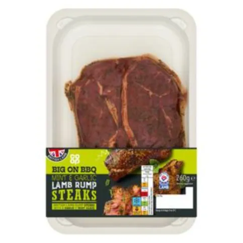 Co-op Big on Bbq Lamb Rump Steaks 260g
