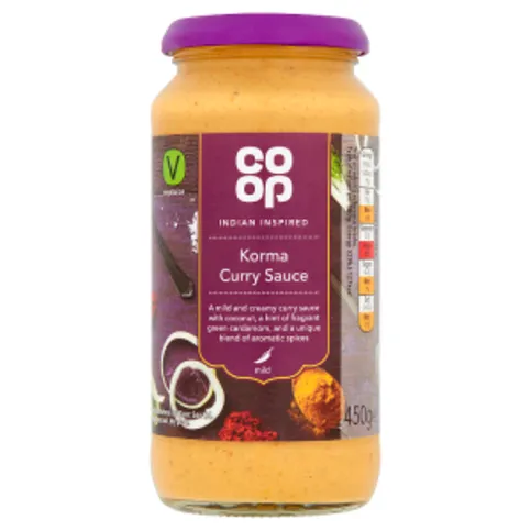 Co-op Indian Inspired Korma Curry Sauce 450g
