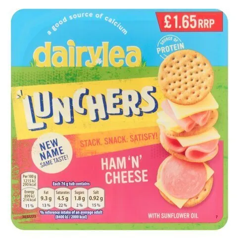 Dairylea Lunchers Ham And Cheese Convenience Meals 65g
