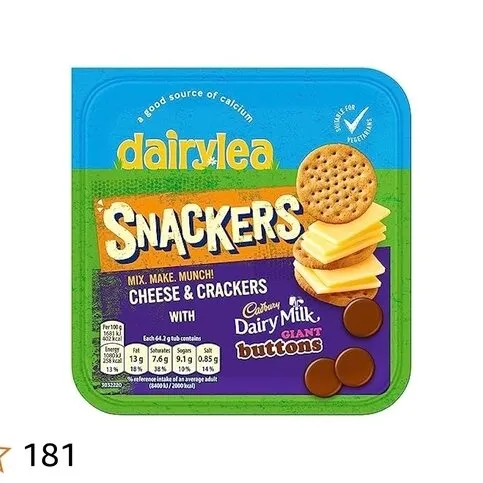 Dairylea Snackers Buttons Dairy Snack 57.5g