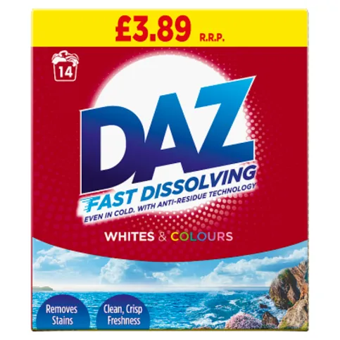 Daz Washing Powder 700g 14 Washes, Whites & Colours