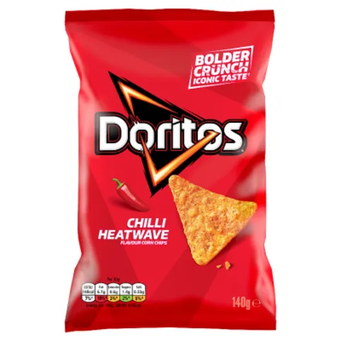 Doritos Chilli Heatwave Tortilla Chips Sharing Bag Crisps 140g