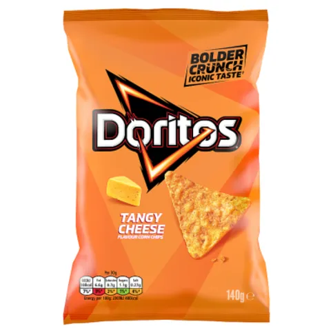 Doritos Tangy Cheese Tortilla Chips Sharing Bag Crisps 140g