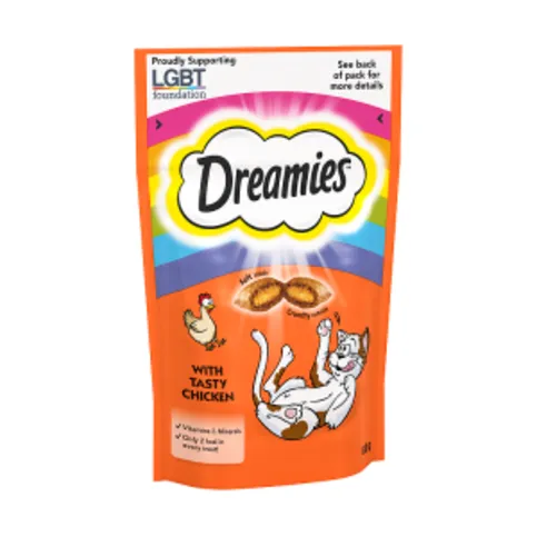 Dreamies Pride Cat Treat Biscuits with Chicken 60g