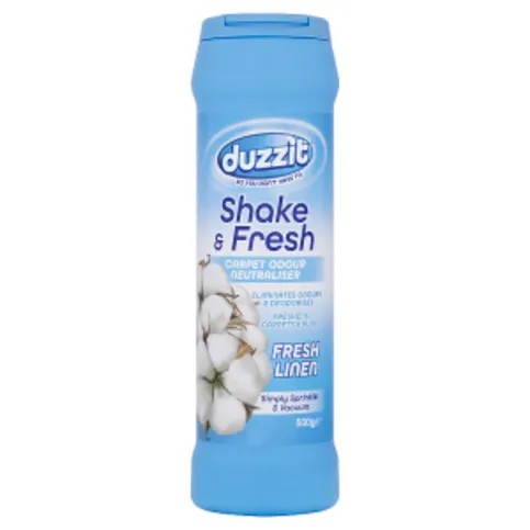 Duzzit Shake & Fresh Carpet Odour Neutraliser Fresh Linen 500g