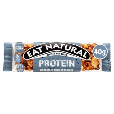 Eat Natural Protein Peanuts & Dark Chocolate Fruit & Nut Bars 40g