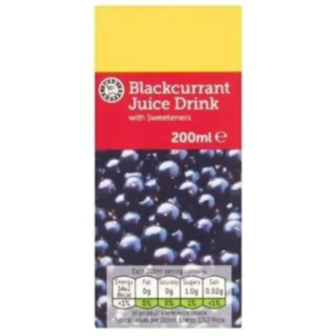 Euro Shopper Blackcurrant Juice 200ml
