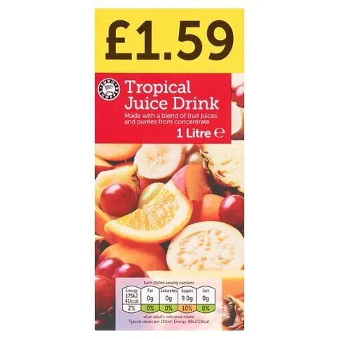 Euro Shopper Tropical Juice 1L