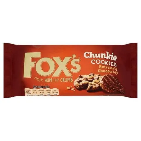 Fox's Fabulous Half-Coated Milk Chocolate Cookies 175g