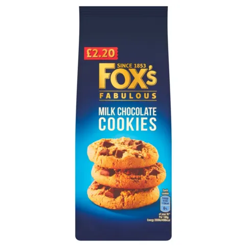Foxs Milk Choc Chunk Cookies 180g