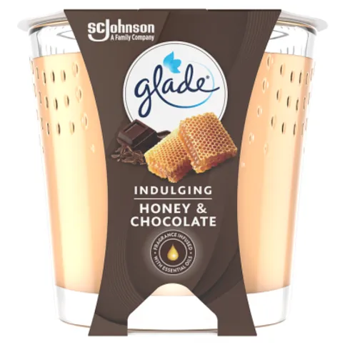 Glade Scented Candle Air Freshener Honey  Chocolate 112g
