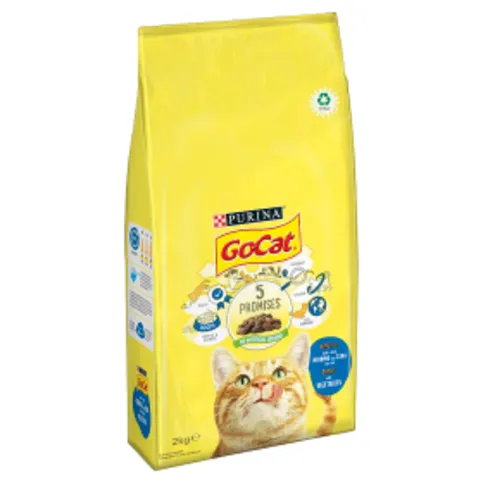 Go-Cat with Herring and Tuna mix with Vegetables Dry Cat Food 2kg
