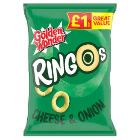 Golden Wonder Ringos Cheese & Onion 40g