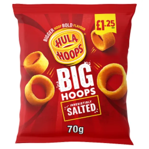 Hula Hoops Big Hoops Irresistibly Salted 70g
