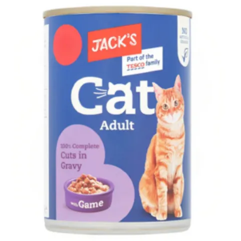 Jack's Cat Food With Game in Gravy 415g