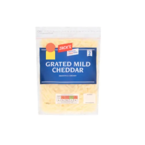 Jack's Grated Mild Cheddar 180g