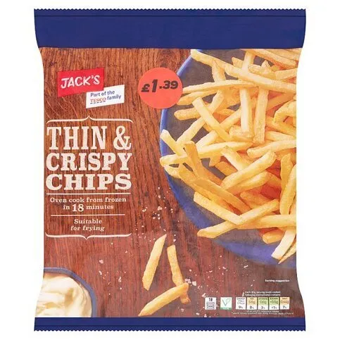 Jack's Thin And Crispy Chips 750g
