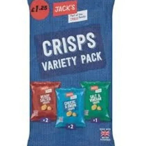 Jacks Veriety Crisps 5 x 20g