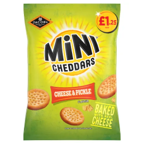 Jacob's Mini Cheddars Cheese & Pickle Flavour 90g