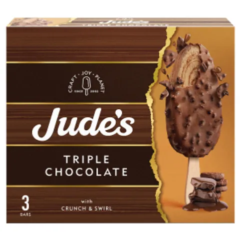 Jude's Triple Chocolate Bars 3 x 80ml (240ml)