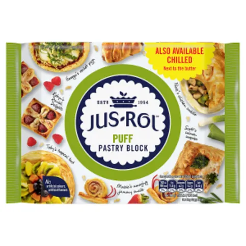 Jus-Rol Frozen Puff Pastry Block 500g